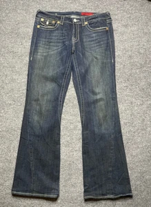 Vigoss Girl Junior Jeans Bootcut Stretch Cotton Embroidered Pocket Denim Blue 11 - Picture 1 of 12