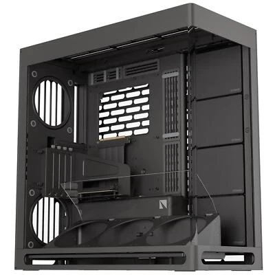 HAVN HS 420 VGPU PC Case, Midi-Tower, E-ATX, Temp Glass, PCIe 5.0 Riser - Black - Image 1 of 4