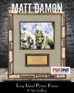 Matt Damon Signed Saving Private Ryan Photo Custom Framed Display PSA/DNA  COA - Picture 1 of 11