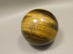 Tiger-eye Sphere Rock Tigers Eye Stone 2 inch or 50 mm Ball #O15 - Picture 1 of 8