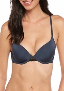 NWT Calvin Klein Signature Demi Bra QF1417 32D Navy #62900 - Picture 1 of 1