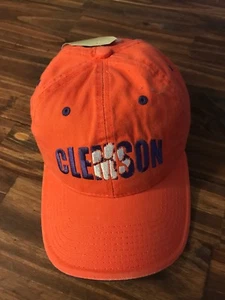 Clemson University Tigers Orange Adjustable Backstrap Baseball Cap Hat (M2) - Picture 1 of 9