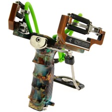 Powerful High Velocity Folding Compound Game Hunting Outdoor Slingshot Catapult 