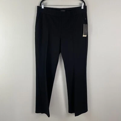 NYDJ 拉式喇叭裤 XL 码黑色弹力 32 英寸内缝 — 第 1/4 张图片