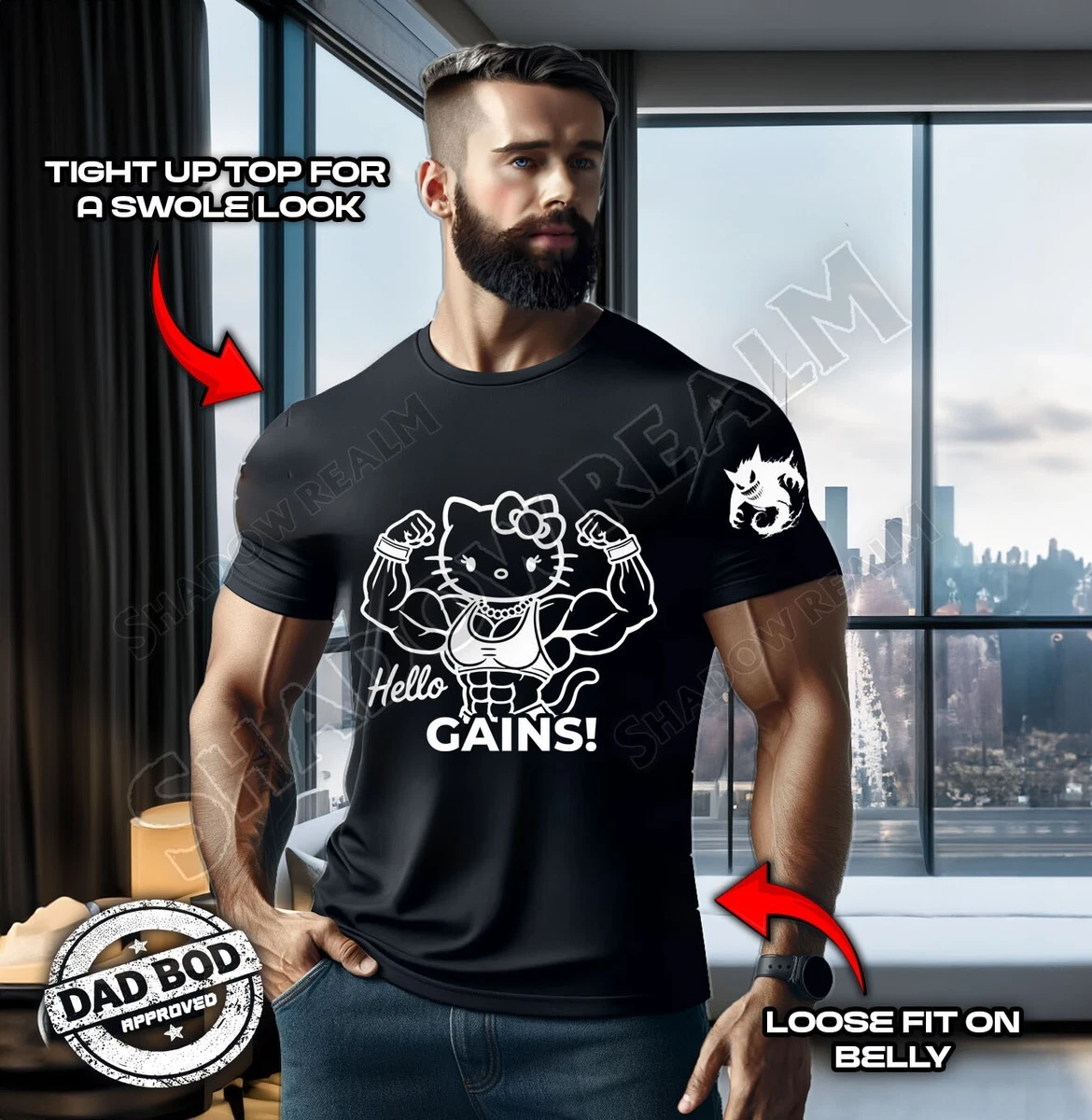 ENHYPENMANiFESTOS/S-SHIRT（BK_L） Oversized Fit Printed Jersey Shirt - White/Love in the Nineties