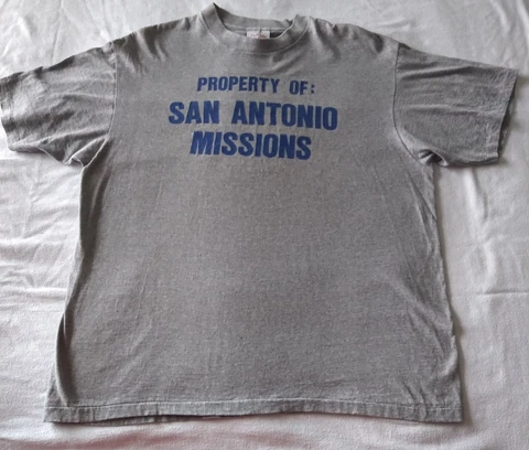 Vintage San Antonio Missions Made in USA Minor league Baseball t-shirt XL Rare Cover