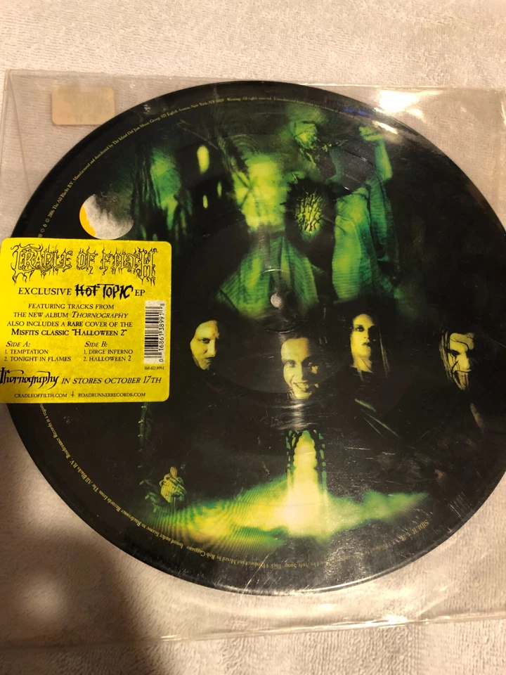 Cradle Of Filth Thornographic 10" Picture Disc 2006 Vinyl Record RARE MISFITS - Image 1 of 2