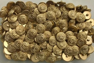 Buttons 20mm 32L Light Gold Knot Twisted Rope Shank Plastic Craft Button (K189) - Picture 1 of 24