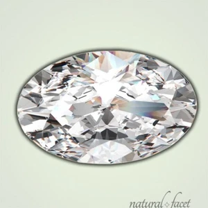 1,52 Karat H/SI1/Ideal poliert ovale Form AGI zertifiziert Diamant 9,48x6,58x3,91 mm - Bild 1 von 4