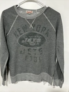 Junk Food New York Jets Womens Long Sleeve Gray Sweatshirt NFL Medium M - Picture 1 of 4