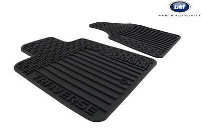 Chevrolet Traverse 2009-2017 alfombrillas delanteras para todo clima segunda tercera fila ébano OEM  Foto 1 de 4