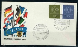 1959 EUROPE EUROPA CEPT GERMANY STAMPS COVER USED LOT 8590 - Picture 1 of 1