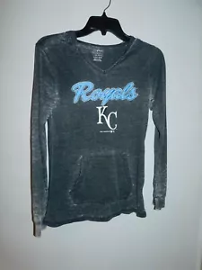 Kansas City Royals Maglietta a Maniche Lunghe con Cappuccio per Ragazze, Md.,Lg - Foto 1 di 2