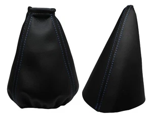 DAEWOO NEXIA (1996-2001) Soufflet Levier De Vitesse et Frein -Couture Bleu Clair - Picture 1 of 1