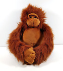 Walmart Red Brown Orangutan Ape Plush  Monkey Realistic Stuffed Animal Toy 13"