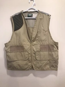 SafTbak Vest Mens XL Beige Brown Shooting Hunting Vest - Picture 1 of 9