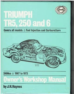 TRIUMPH TR5 , TR250 & TR6 (150hp) 1967-73 OWNER WORKSHOP MANUAL *VGC HARDBACK* - Picture 1 of 1