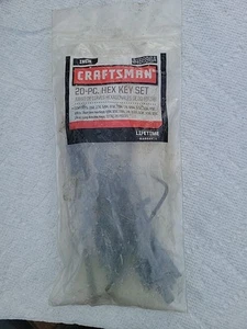 Craftsman 20-Pc SAE/Inch Hex Allen Key Set Incl. Long & Short No. 946696A New - Picture 1 of 5