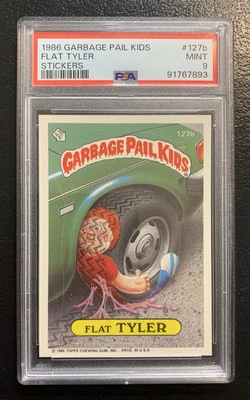 1986 Garbage Pail Kids OS4 Flat Tyler 127b PSA 9 MINT-NICE MINT CARD!! TWT - Image 1 of 3