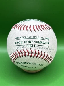 1999 Illinois Wesleyan University Eröffnungstag Horenberger Field signierter Baseball - Bild 1 von 6