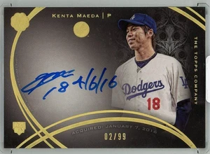 2016 TOPPS The MINT Kenta Maeda Autograph (RC)【02/99】 - Picture 1 of 2