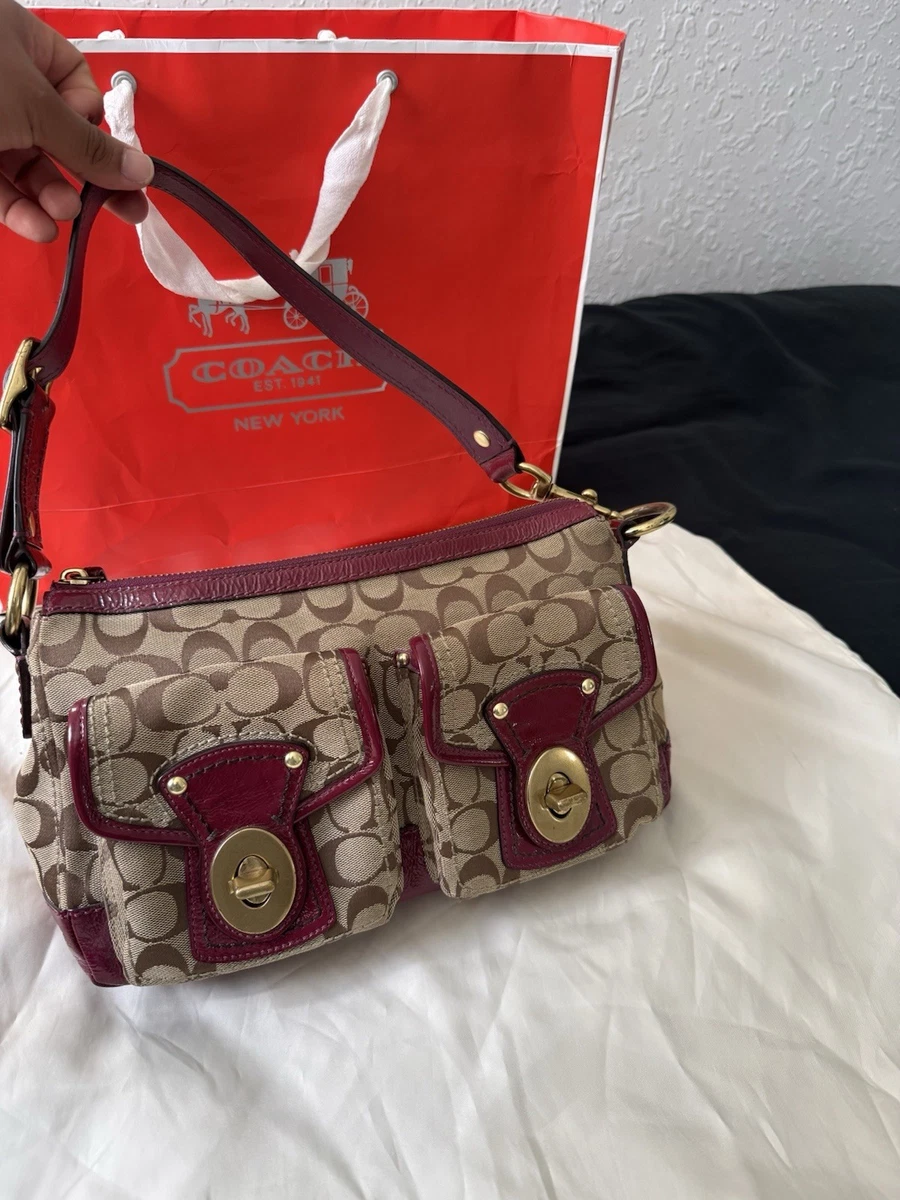 COACH Legacy Signature Mini Satchel Bag Coach Legacy Satchel/Top