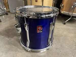 12" Premier XPK SAPPHIRE BLUE Rack Tom Drum BLACK INTERIOR 80s 11x12 #KA6 - Picture 1 of 16