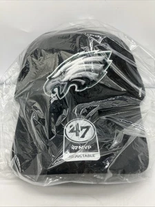 Philadelphia Eagles NFL 47 Brand FRANCHISE Adjustable Superbowl Black With Logo - Picture 1 of 5