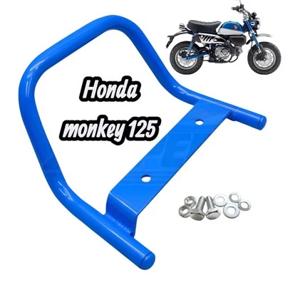 Rack Blue Rear Grab Bar Handle Support Bracket For Honda Monkey 125 All Years - Image 1 of 4