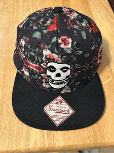 Misfits Men's Multicolor OSFA Rose Skull Original Snapback Baseball Cap Hat - Picture 1 of 4