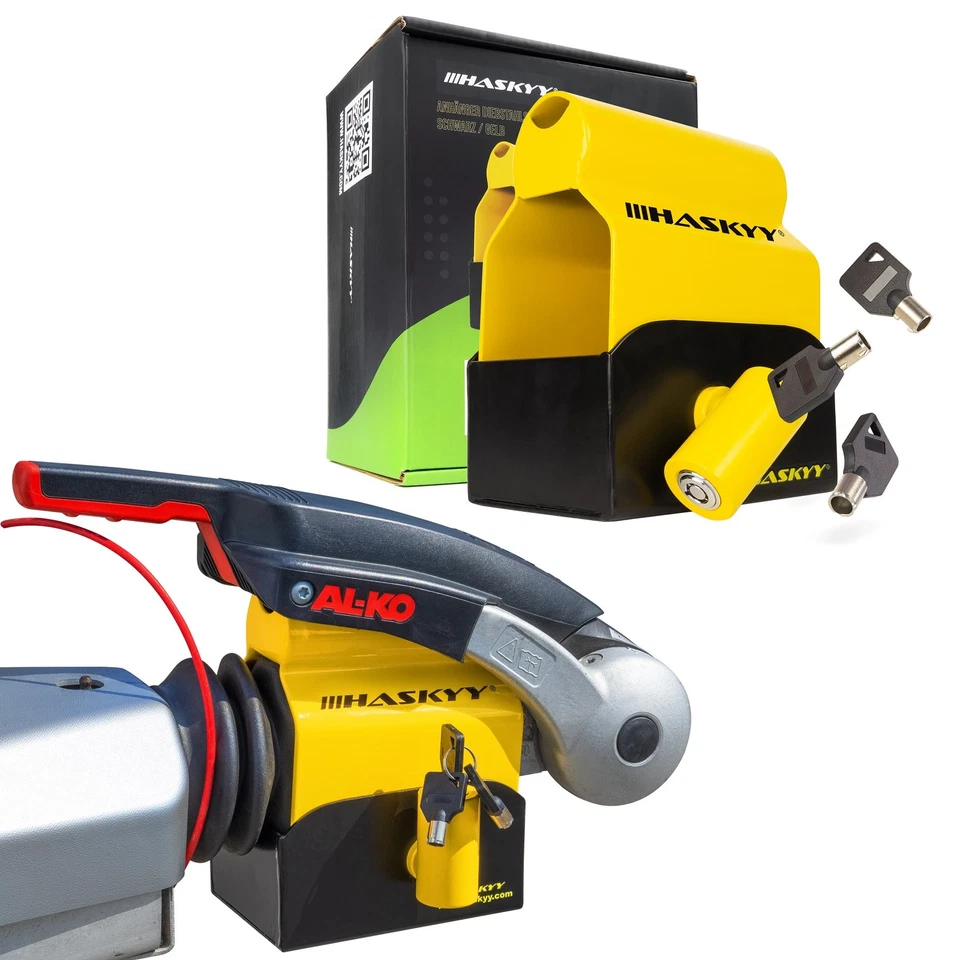 Anhängerschloss Wohnwagen Antischlingerkupplung Diebstahlschutz Hitch Lock - Bild 1 von 4
