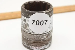 Enchufe moleteado cromado vintage Craftsman 1-1/2" 12 puntos 3/4" Drive SAE EE. UU. - Imagen 1 de 8