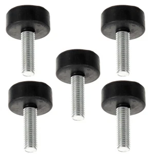 5pcs Rubber Furnitures Leveling Feet With Screws Threaded Furniture Levelers - Picture 1 of 12