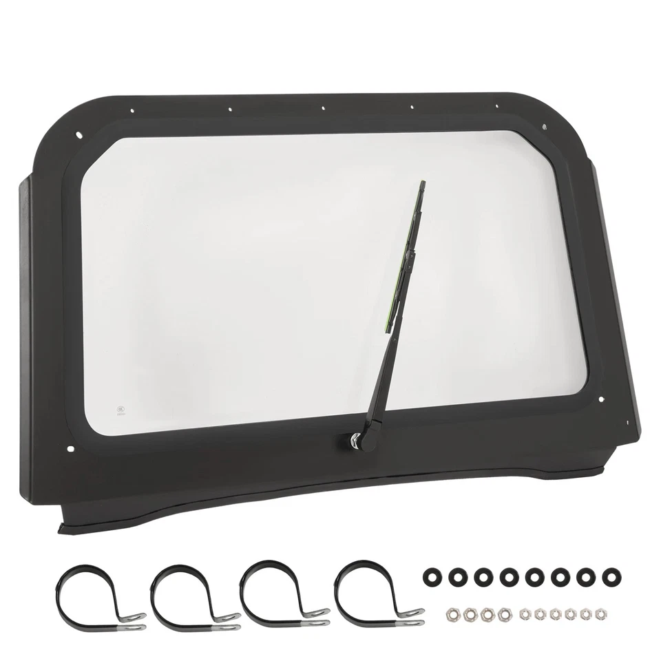 Parabrisas de vidrio completo con limpiaparabrisas transparente para Polaris RZR 570 800 XP 900 08-14 Foto 1 de 4