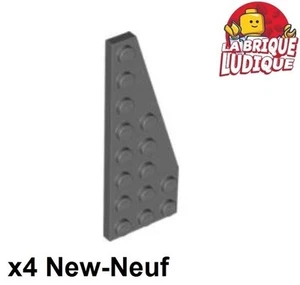 Lego 4x Aile Wedge plate 8x3 droite right gris fon/dark bluish gray 50304 NEUF - Imagen 1 de 1