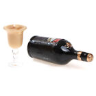 1Set Dollhouse Miniature Baileys Resin Bottle Wine Simulation Goblet Model T-SA