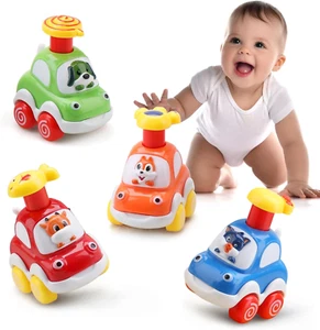Amy&Benton Wind-Up Toy Cars for Toddlers - Perfect 1st Birthday Gift! - Picture 1 of 12