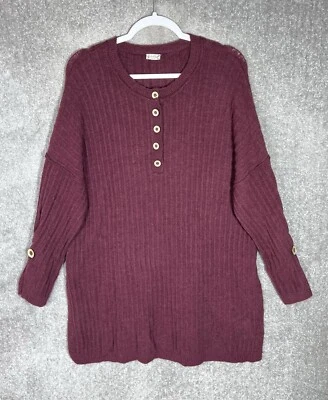 Suéter túnica feminino Intimately Free People Around The Clock Henley tamanho médio - Imagem 1 de 4