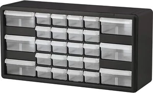 26 Drawer Heavy Duty Plastic Storage Cabinet Organizer for Garage and Home - Picture 1 of 18