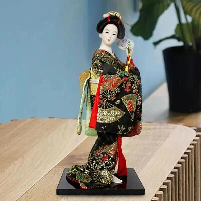 12 Zoll japanische Geisha Figur Puppe Tischplatte Ornament asiatische Kabuki Figur für - Bild 1 von 4