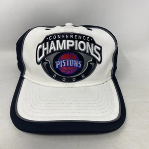 Vintage Detroit Pistons 2005 Conference Champions Reebok Strapback Cap Hat NOS - Picture 1 of 7