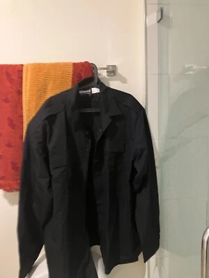 Vintage Blauer dark navy blue work  shirt zip up  Jacket Size  mens 3XLT NEW - Image 1 of 4