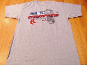 VINTAGE VF-IMAGEWEAR NWOT MLB BOSTON RED SOX 2004 WORLD CHAMPIONS T-SHIRT SIZE L - Picture 1 of 5