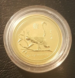 2004 Australia 1/20 oz Gold Lunar Monkey Series 1 - Picture 1 of 3