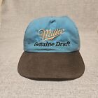 Vintage Miller Genuine Draft Hat Snapback Neon Blue Cap 90's Cap Trucker 