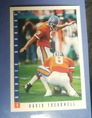 1993 Score Football #278 David Treadwell - Denver Broncos  - Image 1 of 2
