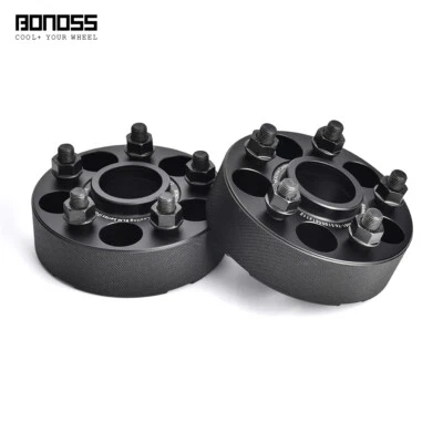 BONOSS 2x 40mm Black Anodized Wheel Spacers for Subaru Outback (2004-2009) - Image 1 of 4