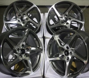 Alufelgen 18 Zoll R4 für VW Passat Scirocco T-Roc Tigaun Touran T4 5x112 grau - Bild 1 von 10