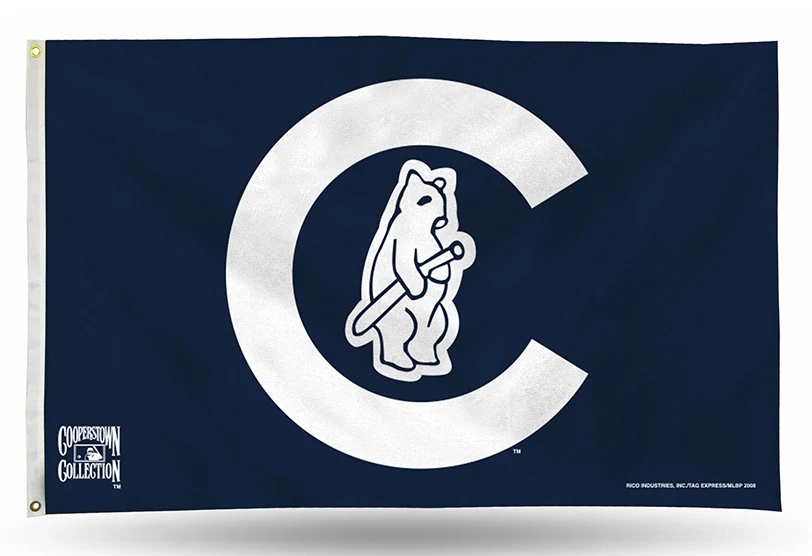 3x5 outdoor Flag - MLB Baseball - Chicago Cubs -1914 Cooperstown - Image 1 of 1