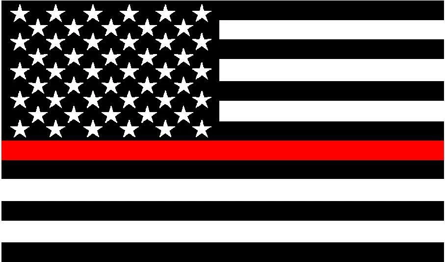 FIRST RESPONDER FIRE AMERICAN FLAG WINDOW STICKER DECAL SUPPORT YOUR LOCAL DEPT - Image 1 of 1